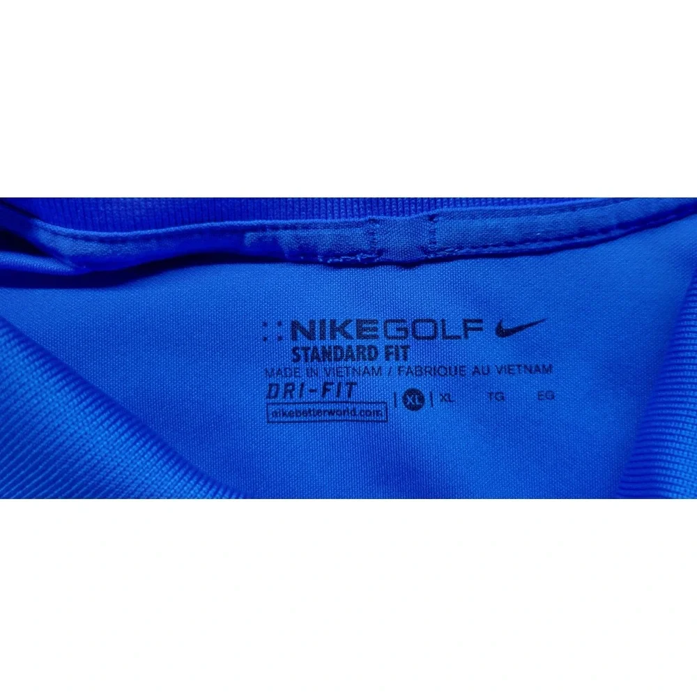 Nike Dri-Fit Golf Polo Standard Fit Mens XL Blue Short Sleeve GUC
